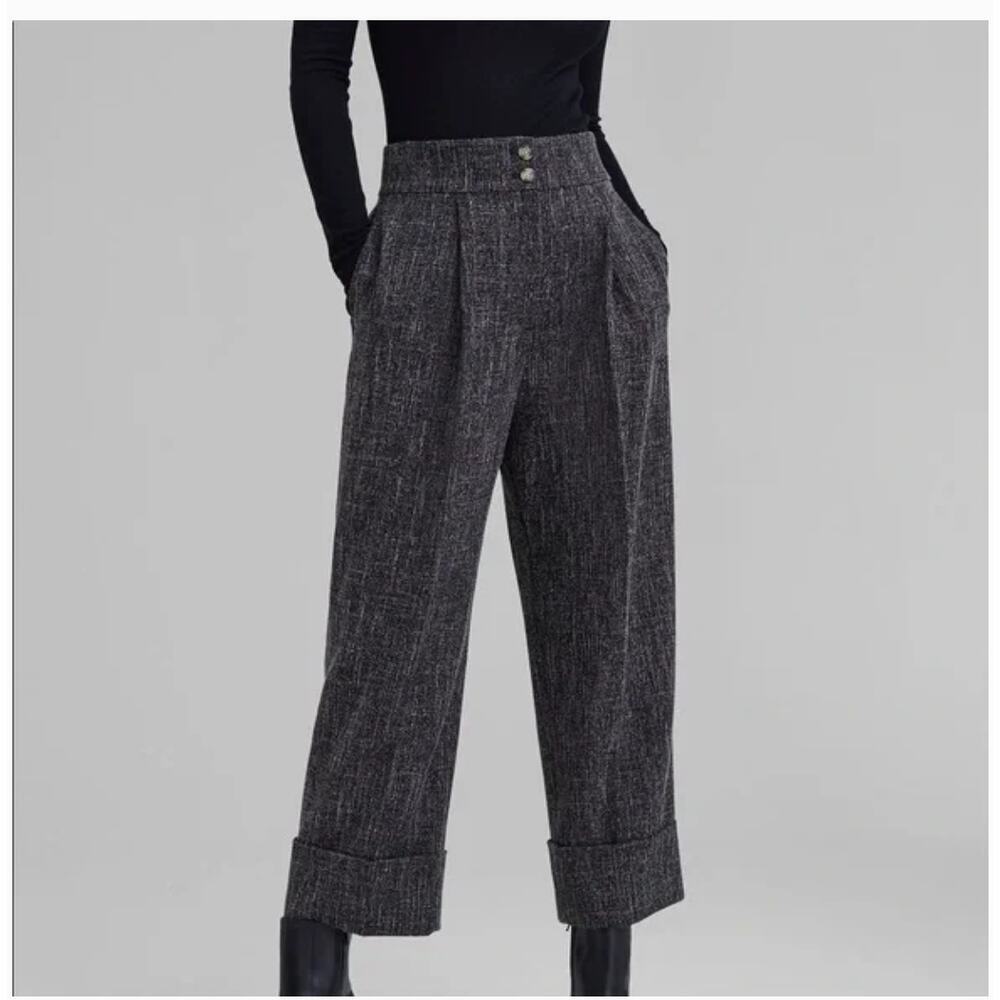 NWT Club monaco pleated high rise pantalos